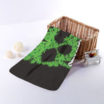 Cannabis Skull Print Towel