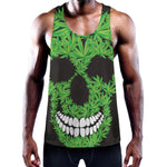 Cannabis Skull Print Training Tank Top