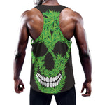 Cannabis Skull Print Training Tank Top