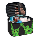 Cannabis Skull Print Travel Makeup Bag