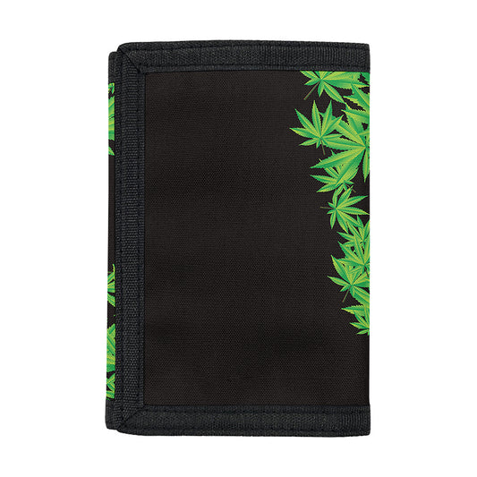 Cannabis Skull Print Trifold Wallet