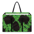 Cannabis Skull Print Utility Tote Bag