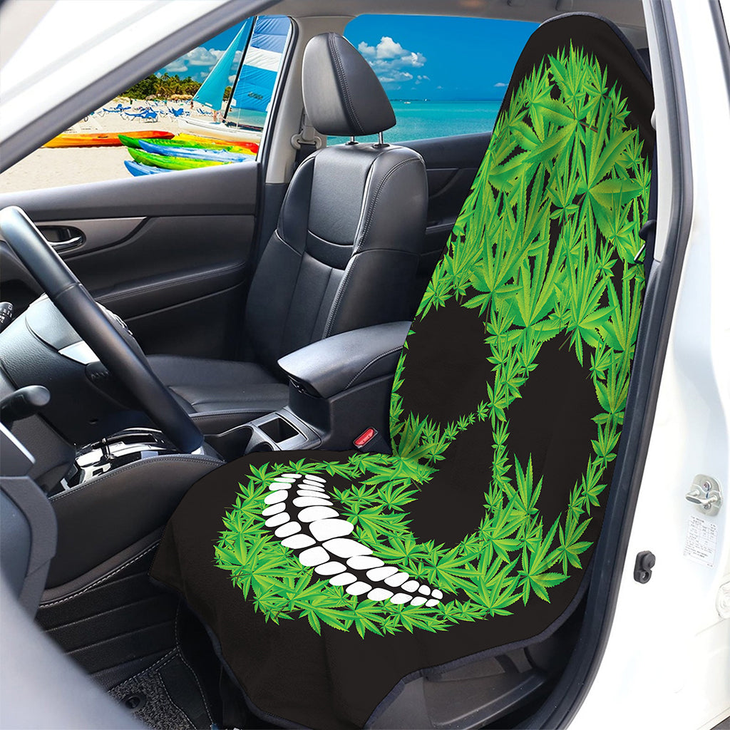 Cannabis Skull Print Waterproof Car Seat Cover