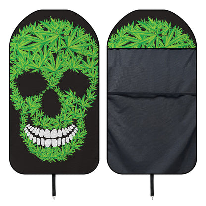 Cannabis Skull Print Waterproof Car Seat Cover