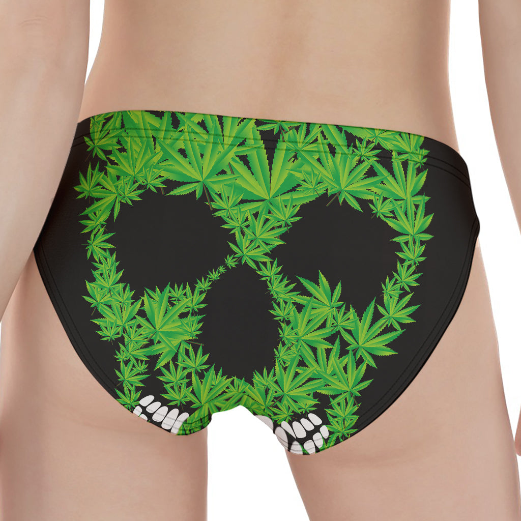 Cannabis Skull Print Women's Panties