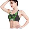 Cannabis Skull Print Women's Sports Bra