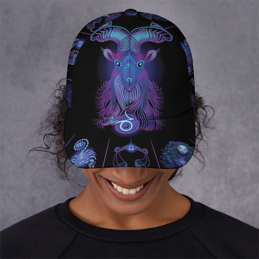 Capricorn And Astrological Signs Print Baseball Cap