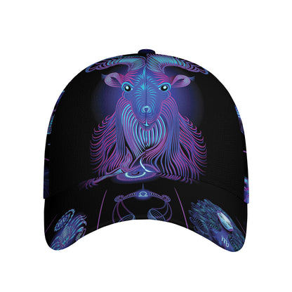 Capricorn And Astrological Signs Print Baseball Cap