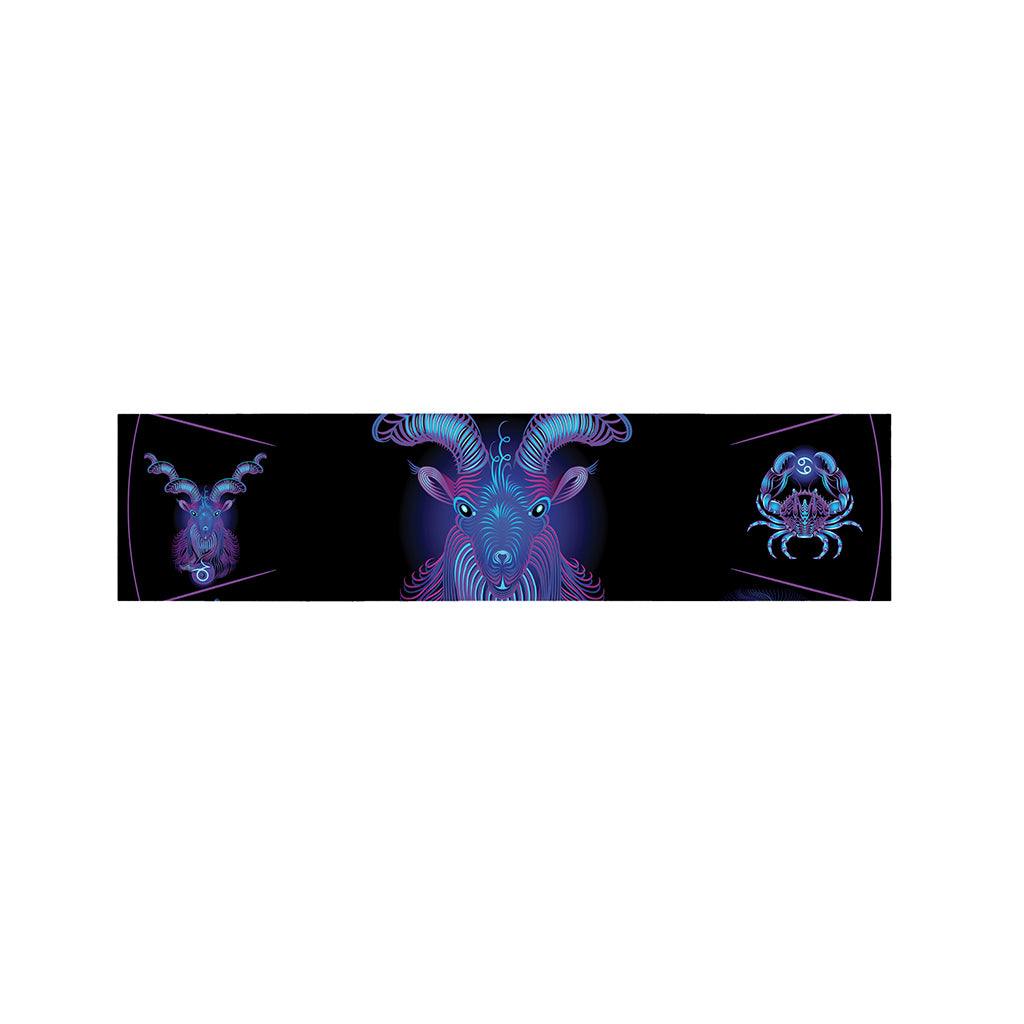 Capricorn And Astrological Signs Print Bed Runner