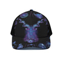 Capricorn And Astrological Signs Print Black Mesh Trucker Hat