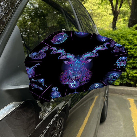 Capricorn And Astrological Signs Print Car Side Mirror Covers