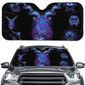 Capricorn And Astrological Signs Print Car Windshield Sun Shade