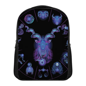 Capricorn And Astrological Signs Print Casual Backpack