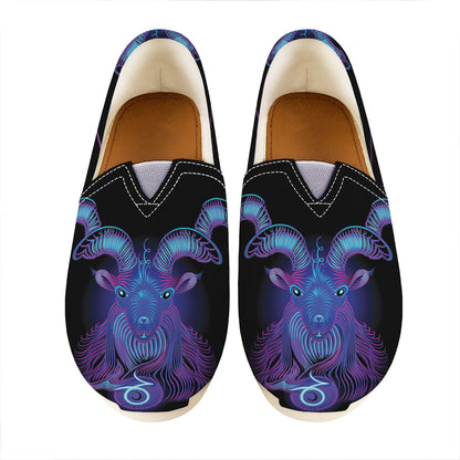 Capricorn And Astrological Signs Print Casual Shoes