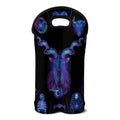 Capricorn And Astrological Signs Print Double Neoprene Wine Tote