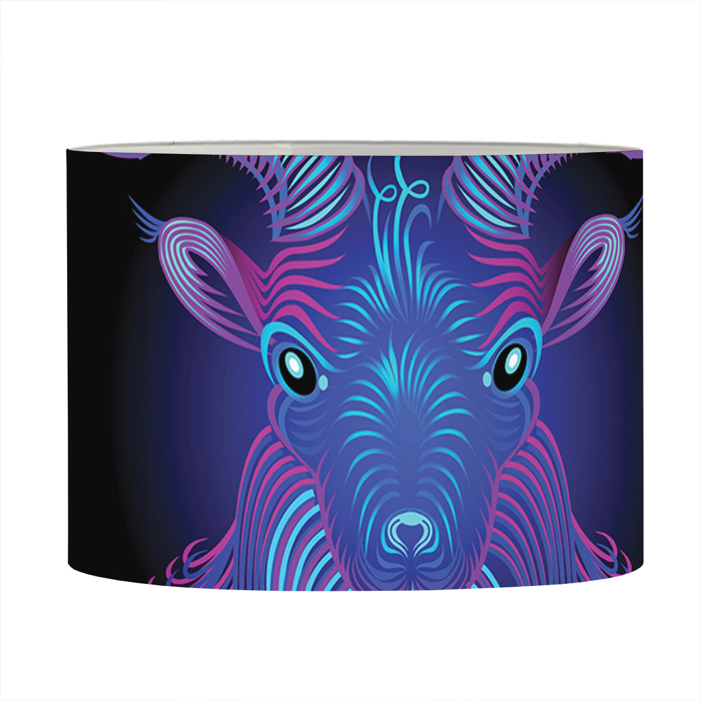 Capricorn And Astrological Signs Print Drum Lamp Shade