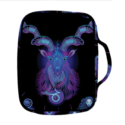 Capricorn And Astrological Signs Print Front Pocket Bible Bag