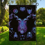 Capricorn And Astrological Signs Print Garden Flag
