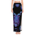 Capricorn And Astrological Signs Print High Slit Maxi Skirt