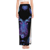 Capricorn And Astrological Signs Print High Slit Maxi Skirt