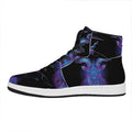 Capricorn And Astrological Signs Print High Top Leather Sneakers