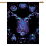 Capricorn And Astrological Signs Print House Flag
