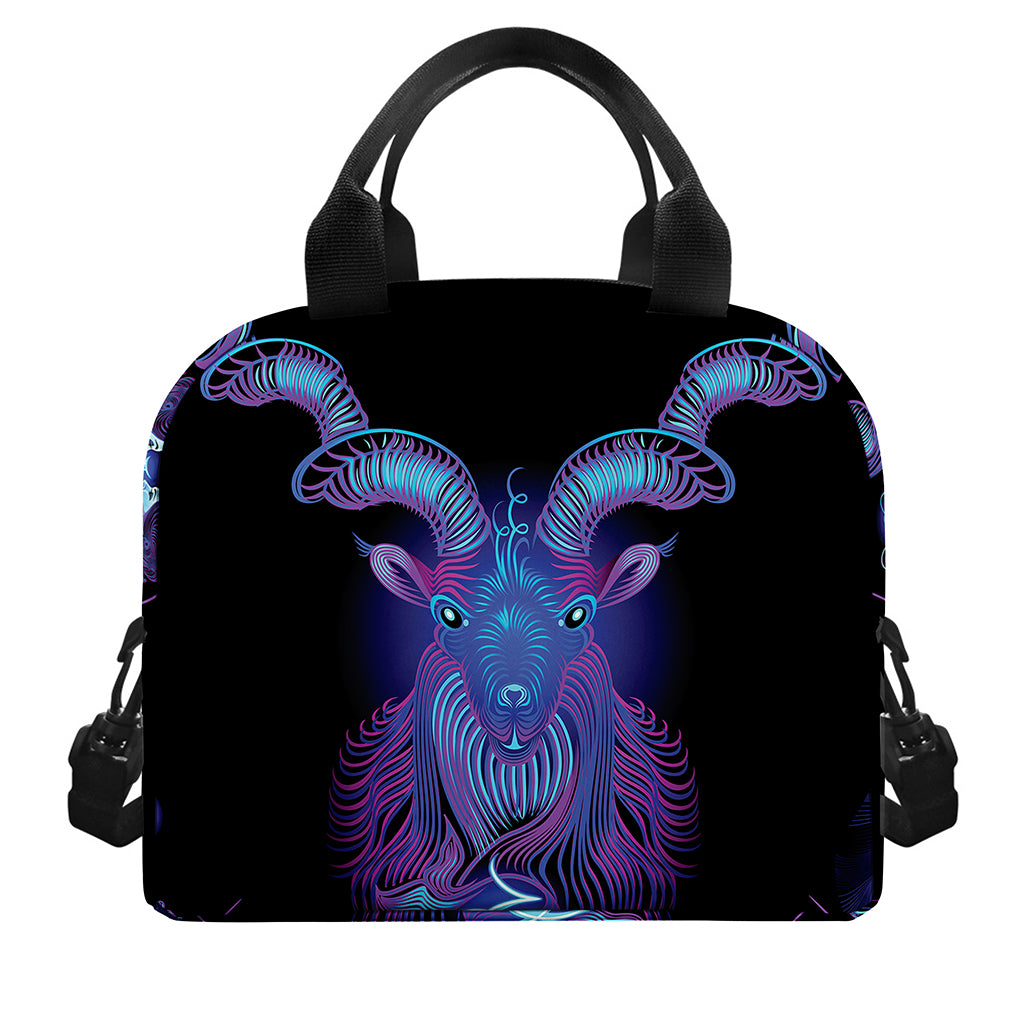 Capricorn And Astrological Signs Print Insulated Lunch Bag