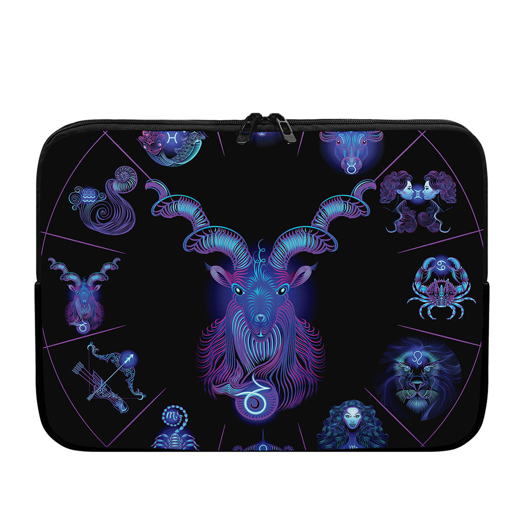 Capricorn And Astrological Signs Print Laptop Sleeve