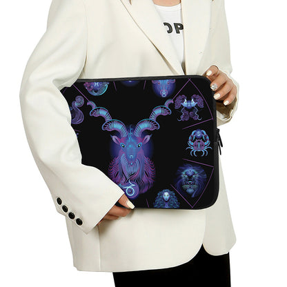 Capricorn And Astrological Signs Print Laptop Sleeve