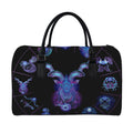Capricorn And Astrological Signs Print Leather Duffel Bag