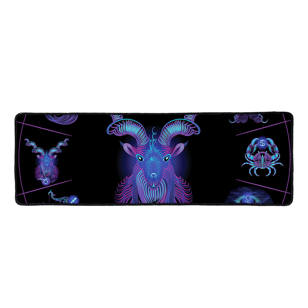 Capricorn And Astrological Signs Print Long Kitchen Mat