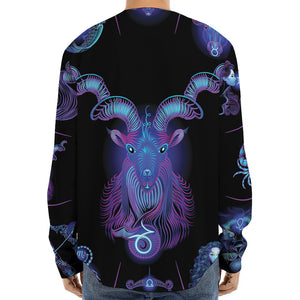 Capricorn And Astrological Signs Print Long Sleeve Baseball Jersey