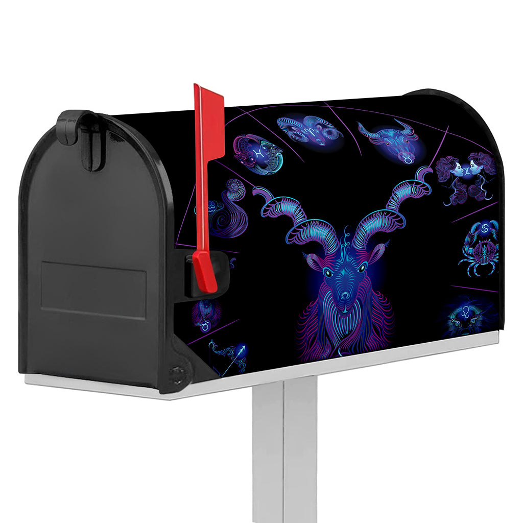 Capricorn And Astrological Signs Print Mailbox Cover