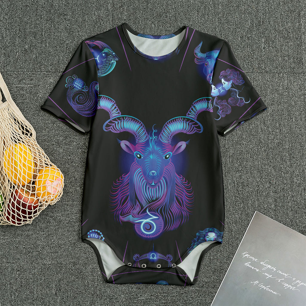 Capricorn And Astrological Signs Print Men's Bodysuit