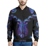 Capricorn And Astrological Signs Print Men's Bomber Jacket