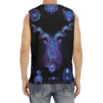 Capricorn And Astrological Signs Print Men's Fitness Tank Top