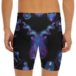 Capricorn And Astrological Signs Print Men's Long Boxer Briefs