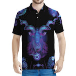 Capricorn And Astrological Signs Print Men's Polo Shirt