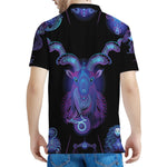 Capricorn And Astrological Signs Print Men's Polo Shirt