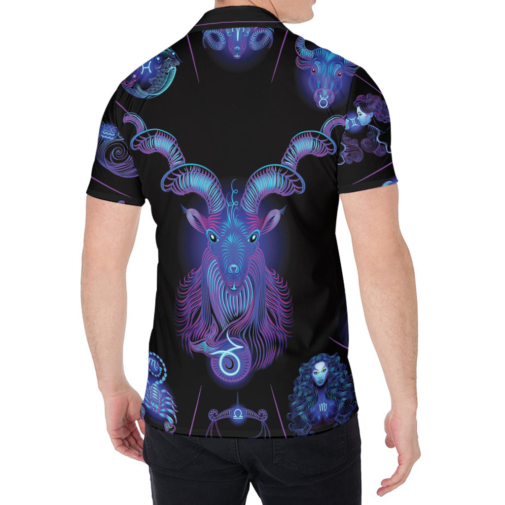 Capricorn And Astrological Signs Print Men's Shirt