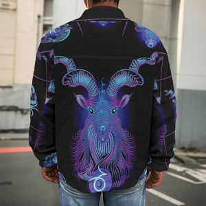 Capricorn And Astrological Signs Print Men's Shirt Jacket