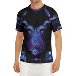 Capricorn And Astrological Signs Print Men's Short Sleeve Rash Guard