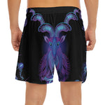 Capricorn And Astrological Signs Print Men's Split Running Shorts