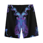 Capricorn And Astrological Signs Print Men's Sports Shorts