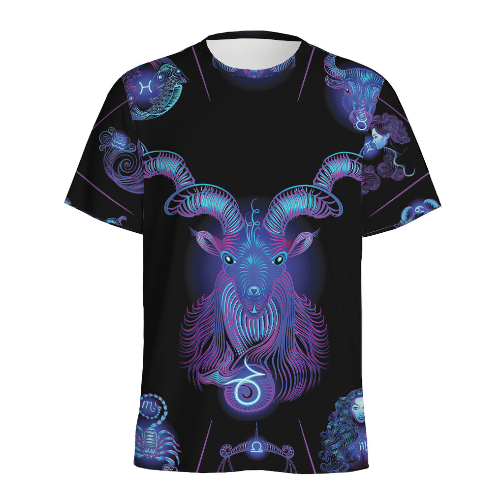 Capricorn And Astrological Signs Print Men's Sports T-Shirt