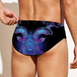 Capricorn And Astrological Signs Print Men's Swim Briefs