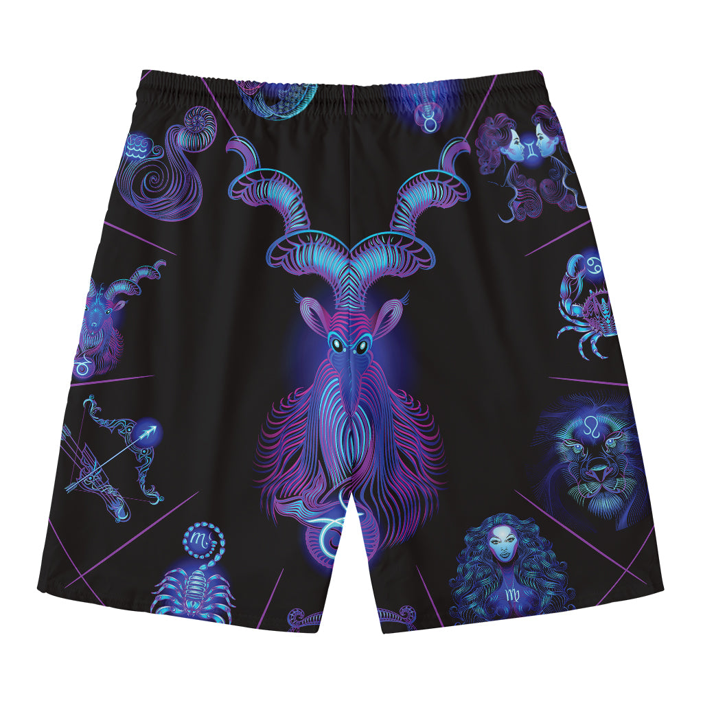 Capricorn And Astrological Signs Print Men's Swim Trunks