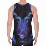 Capricorn And Astrological Signs Print Men's Velvet Tank Top
