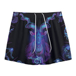 Capricorn And Astrological Signs Print Mesh Shorts