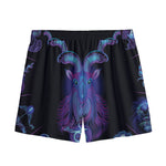 Capricorn And Astrological Signs Print Mesh Shorts